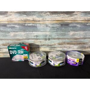 Philips Maxell Memorex Blank DVD Bundle 70ct DVD+R DVD-RW DVD+RW 4.7GB New